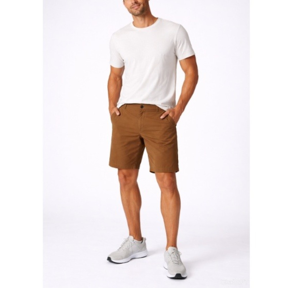 Vuori Men's Camel Classic Chino Performance Meta Shorts Size 34 NWT